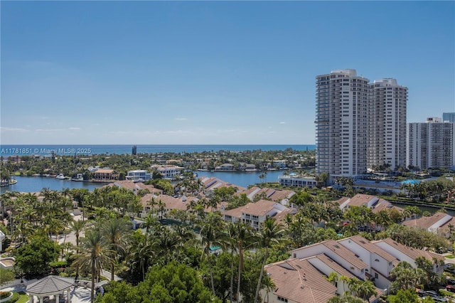 21055 Yacht Club Dr Unit 1409, Aventura, FL 33180 - birds eye view of property with a water view and a view of city