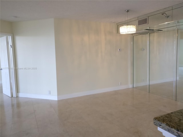 3530 Mystic Pointe Dr Unit 408, Aventura, FL 33180 - interior space with visible vents, baseboards, and light tile patterned flooring