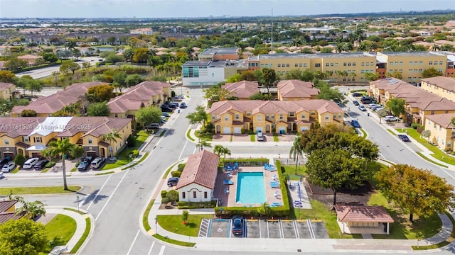 birds eye view of property featuring a residential view