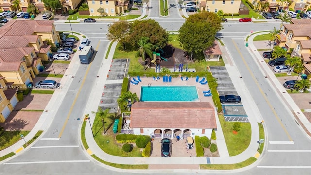 bird's eye view featuring a residential view