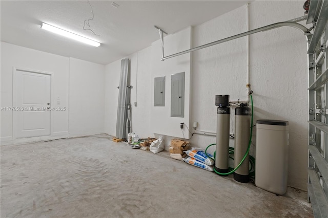 garage featuring electric panel