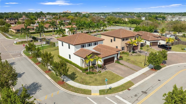 bird's eye view featuring a residential view