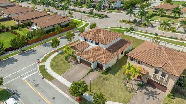 drone / aerial view featuring a residential view