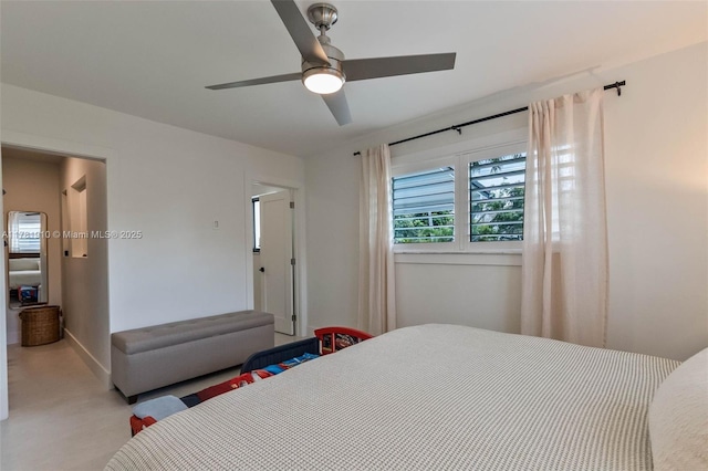 8360 SW 148th Dr, Palmetto Bay, FL 33158 - bedroom featuring ceiling fan and baseboards