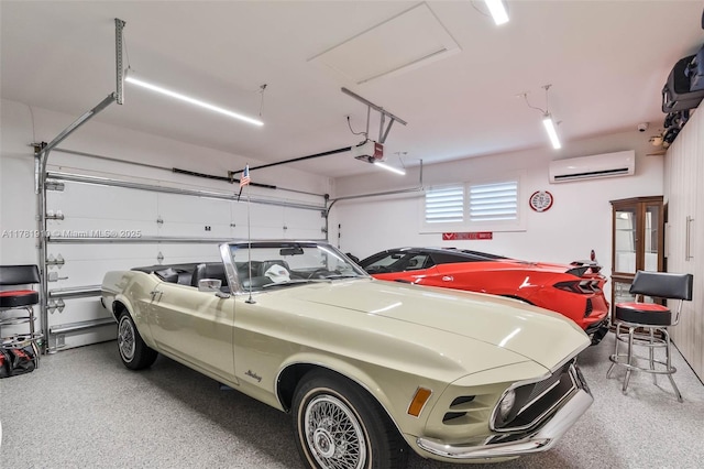 8360 SW 148th Dr, Palmetto Bay, FL 33158 - garage with a wall mounted air conditioner and a garage door opener