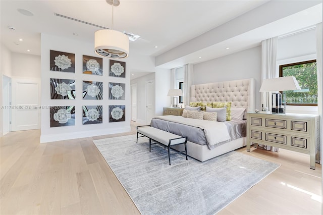 555 Arvida Pkwy, Coral Gables, FL 33156 - bedroom featuring recessed lighting and light wood-type flooring