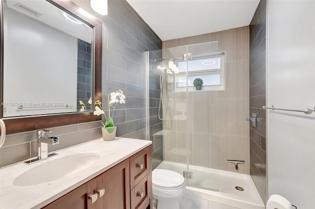 1237 NW 52nd Way, Deerfield Beach, FL 33442 - full bath with toilet, a stall shower, vanity, and visible vents
