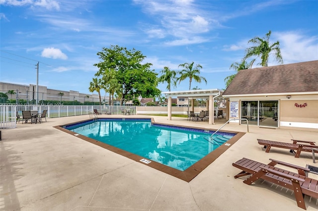1237 NW 52nd Way, Deerfield Beach, FL 33442 - pool featuring a patio, a pergola, and fence