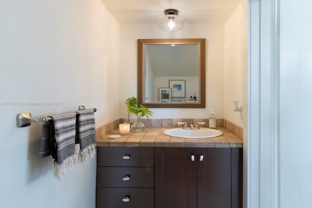bathroom featuring vanity