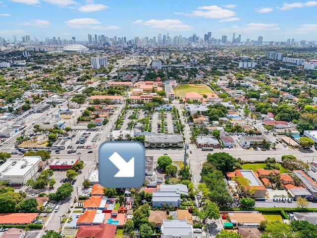 2735-2737 SW 2nd St, Miami, FL 33135 - birds eye view of property with a city view