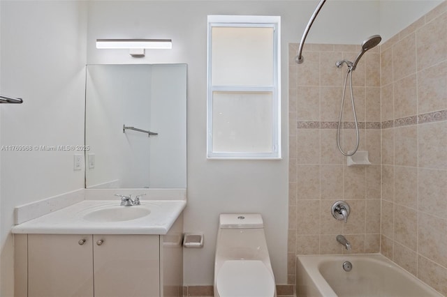 16477 SW 67th Ter, Miami, FL 33193 - full bathroom with toilet, shower / washtub combination, and vanity
