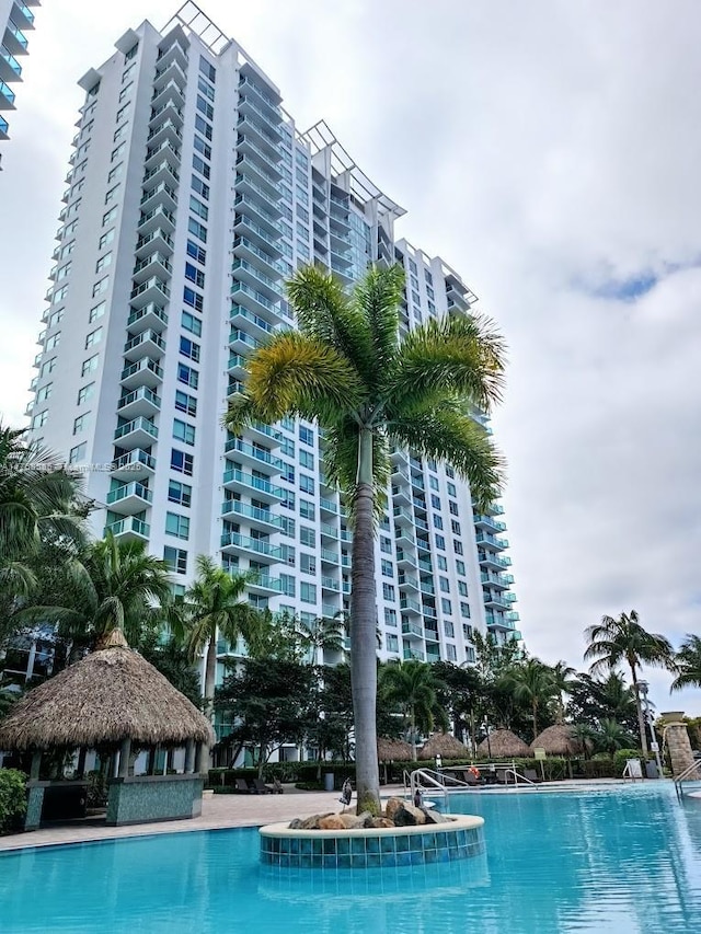 2681 N Flamingo Rd Unit 302S, Sunrise, FL 33323 - community pool featuring a gazebo