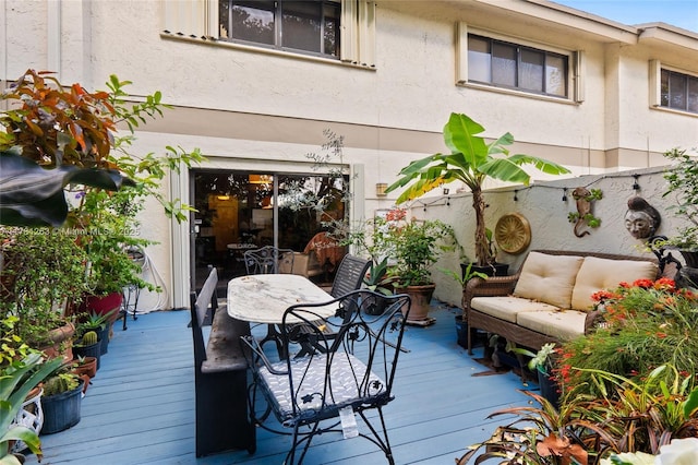 3062 S Oakland Forest Dr Unit 205, Oakland Park, FL 33309 - wooden deck featuring outdoor dining space