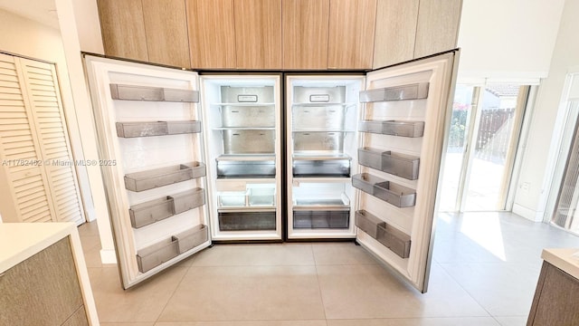 room details with modern cabinets and light countertops