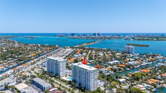 2100 Sans Souci Blvd Unit A1509, North Miami, FL 33181 - birds eye view of property with a city view and a water view