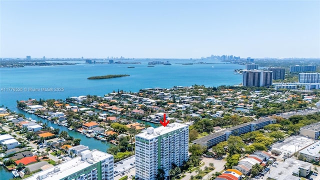 2100 Sans Souci Blvd Unit A1509, North Miami, FL 33181 - bird's eye view featuring a view of city and a water view