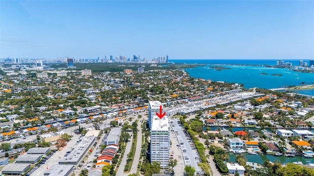 2100 Sans Souci Blvd Unit A1509, North Miami, FL 33181 - birds eye view of property with a water view and a view of city