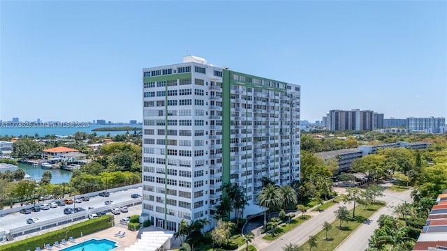 2100 Sans Souci Blvd Unit A1509, North Miami, FL 33181 - view of building exterior featuring a city view and a water view