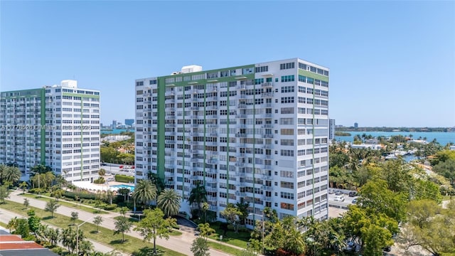 2100 Sans Souci Blvd Unit A1509, North Miami, FL 33181 - view of building exterior featuring a water view