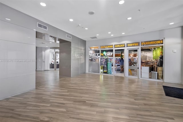 1750 N Bayshore Dr Unit 3106, Miami, FL 33132 - workout area featuring recessed lighting and wood finished floors