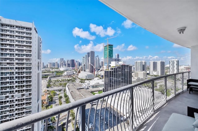 1750 N Bayshore Dr Unit 3106, Miami, FL 33132 - balcony featuring a view of skyline