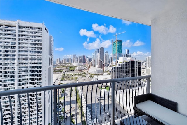 1750 N Bayshore Dr Unit 3106, Miami, FL 33132 - balcony featuring a view of skyline