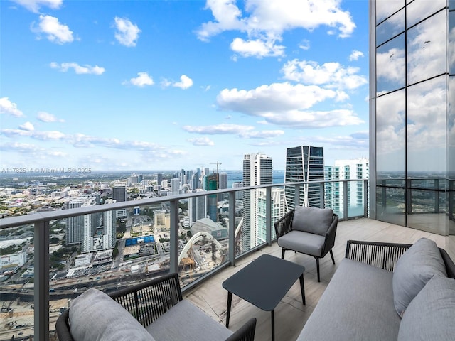 851 NE 1st Ave Ph 5500, Miami, FL 33132 - balcony with a city view