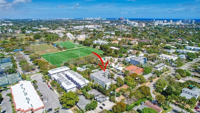 609 NE 13th Ave Unit 301, Fort Lauderdale, FL 33304 - drone / aerial view with a view of city