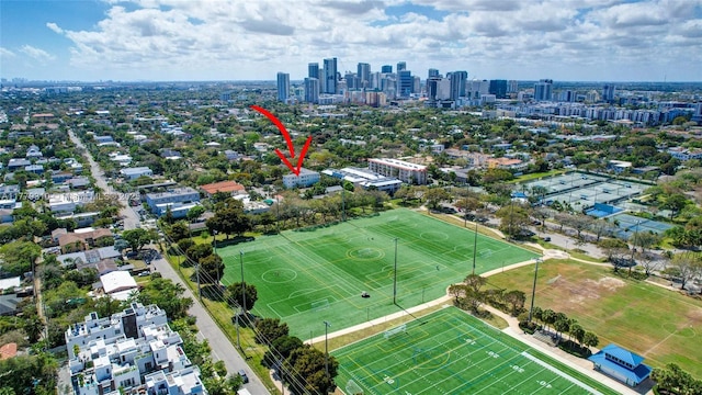 609 NE 13th Ave Unit 301, Fort Lauderdale, FL 33304 - aerial view with a view of city