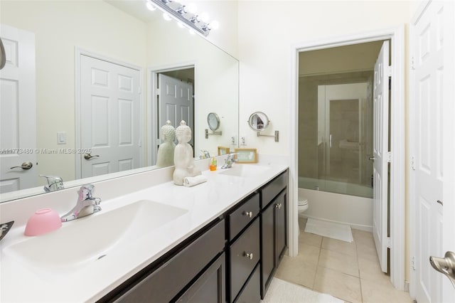 10572 W 35th Way, Hialeah, FL 33018 - full bath with double vanity, tile patterned flooring, and washtub / shower combination