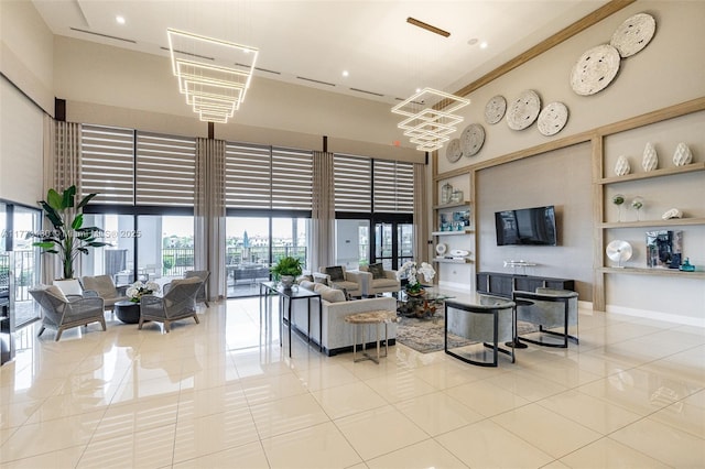 10572 W 35th Way, Hialeah, FL 33018 - building lobby featuring a towering ceiling and recessed lighting