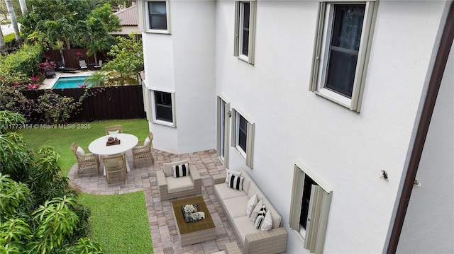 exterior space with fence
