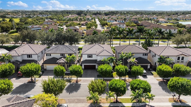 bird's eye view with a residential view