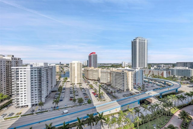1850 S Ocean Dr Unit 1709, Hallandale Beach, FL 33009 - birds eye view of property featuring a water view and a city view