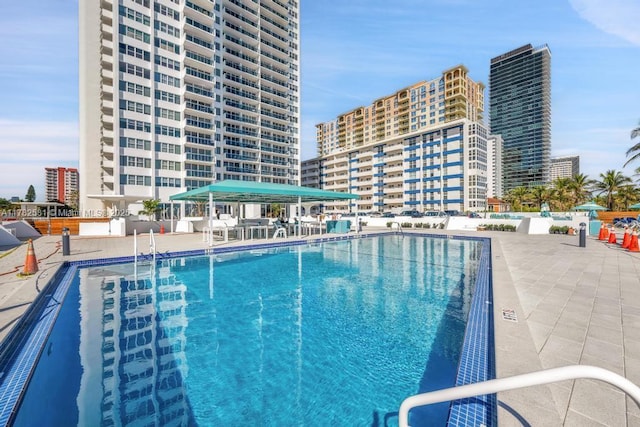3140 S Ocean Dr Unit 1011, Hallandale Beach, FL 33009 - view of pool featuring a patio