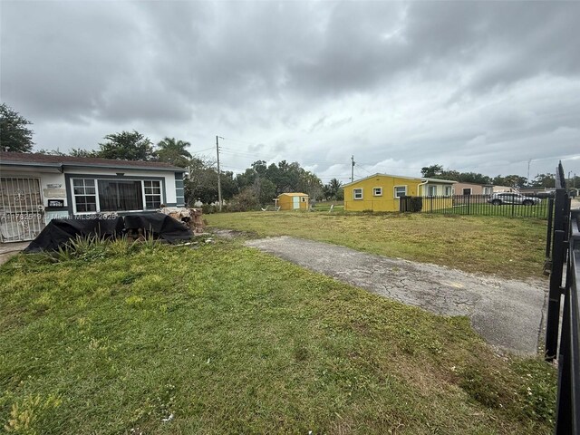 18300 NW 10th Ct, Miami Gardens, FL 33169 - view of yard featuring fence