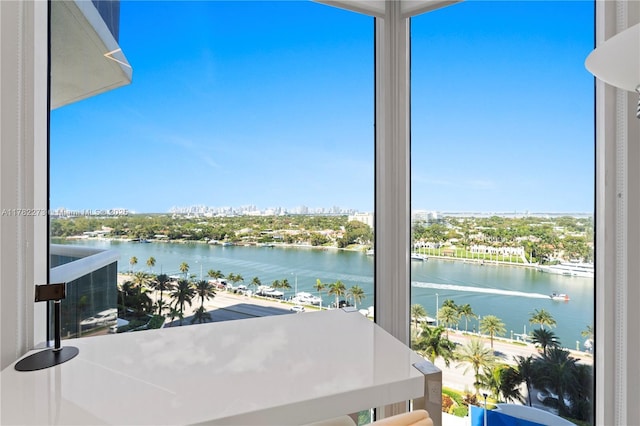 4779 Collins Ave Unit 1205, Miami Beach, FL 33140 - property view of water featuring a city view