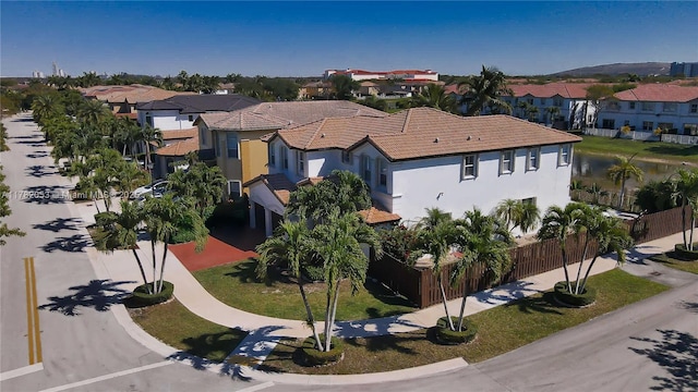 bird's eye view featuring a residential view