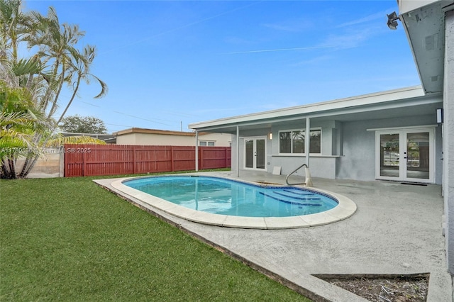 7320 Biltmore Blvd, Miramar, FL 33023 - view of pool featuring french doors and a patio area