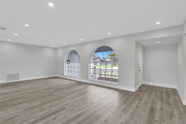 7320 Biltmore Blvd, Miramar, FL 33023 - spare room featuring recessed lighting, light wood-type flooring, and baseboards
