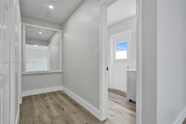 7320 Biltmore Blvd, Miramar, FL 33023 - hall with wood finished floors and baseboards