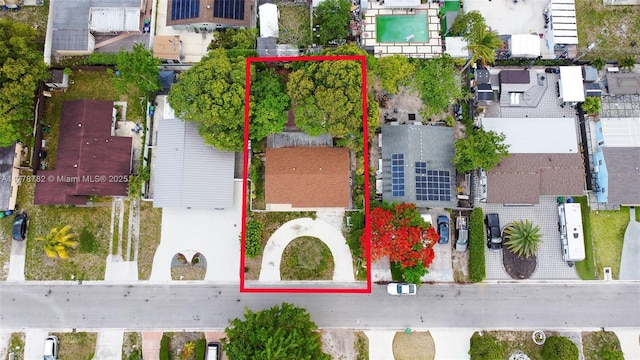 6440 SW 20th St, Miramar, FL 33023 - aerial view of residential area featuring property boundaries highlighted