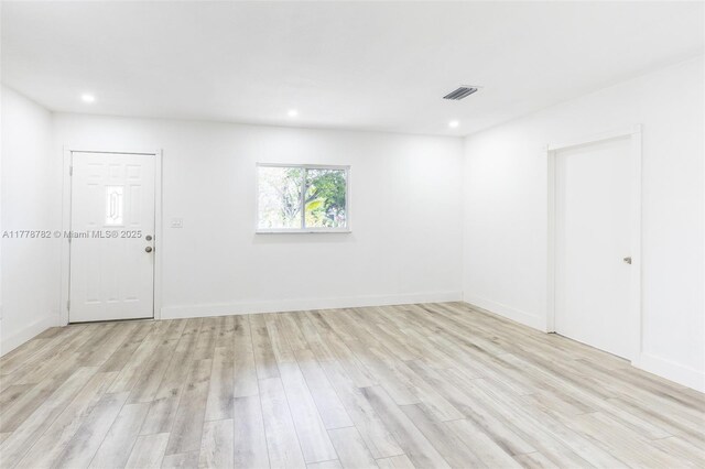 6440 SW 20th St, Miramar, FL 33023 - spare room with light wood-style floors, recessed lighting, and baseboards