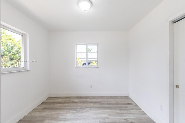 6440 SW 20th St, Miramar, FL 33023 - empty room featuring light wood-style flooring and baseboards