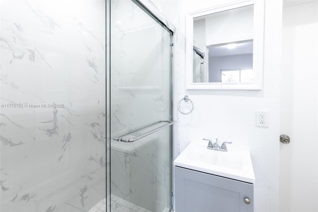6440 SW 20th St, Miramar, FL 33023 - bathroom with a marble finish shower and vanity