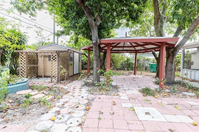 6440 SW 20th St, Miramar, FL 33023 - view of patio with a gazebo