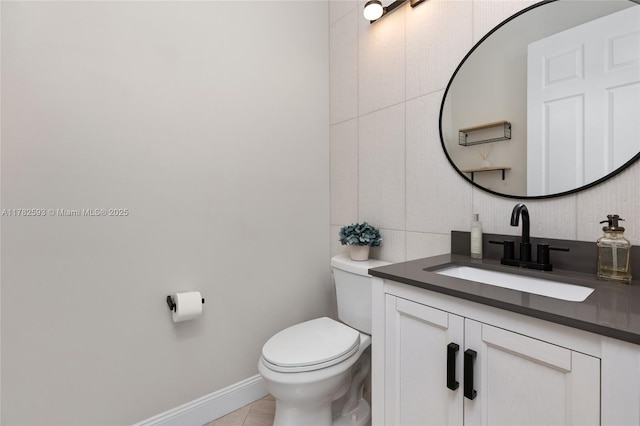 10972 Pine Lodge Trl, Davie, FL 33328 - bathroom featuring tile patterned flooring, vanity, and toilet