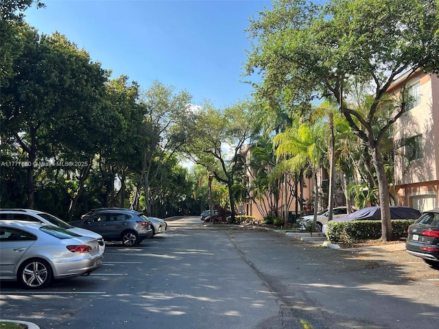 view of uncovered parking lot