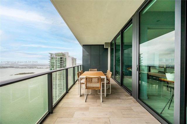 view of balcony