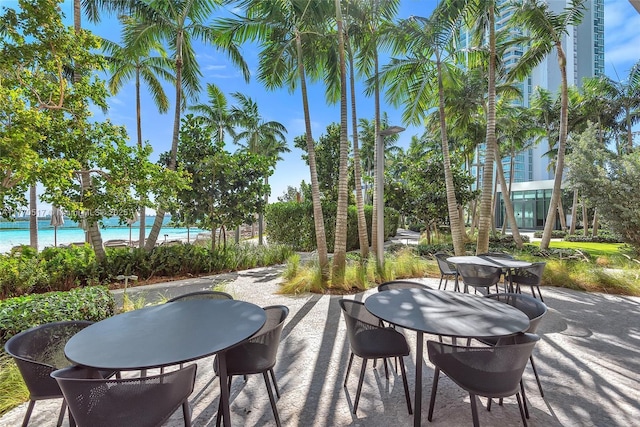 view of patio with outdoor dining space